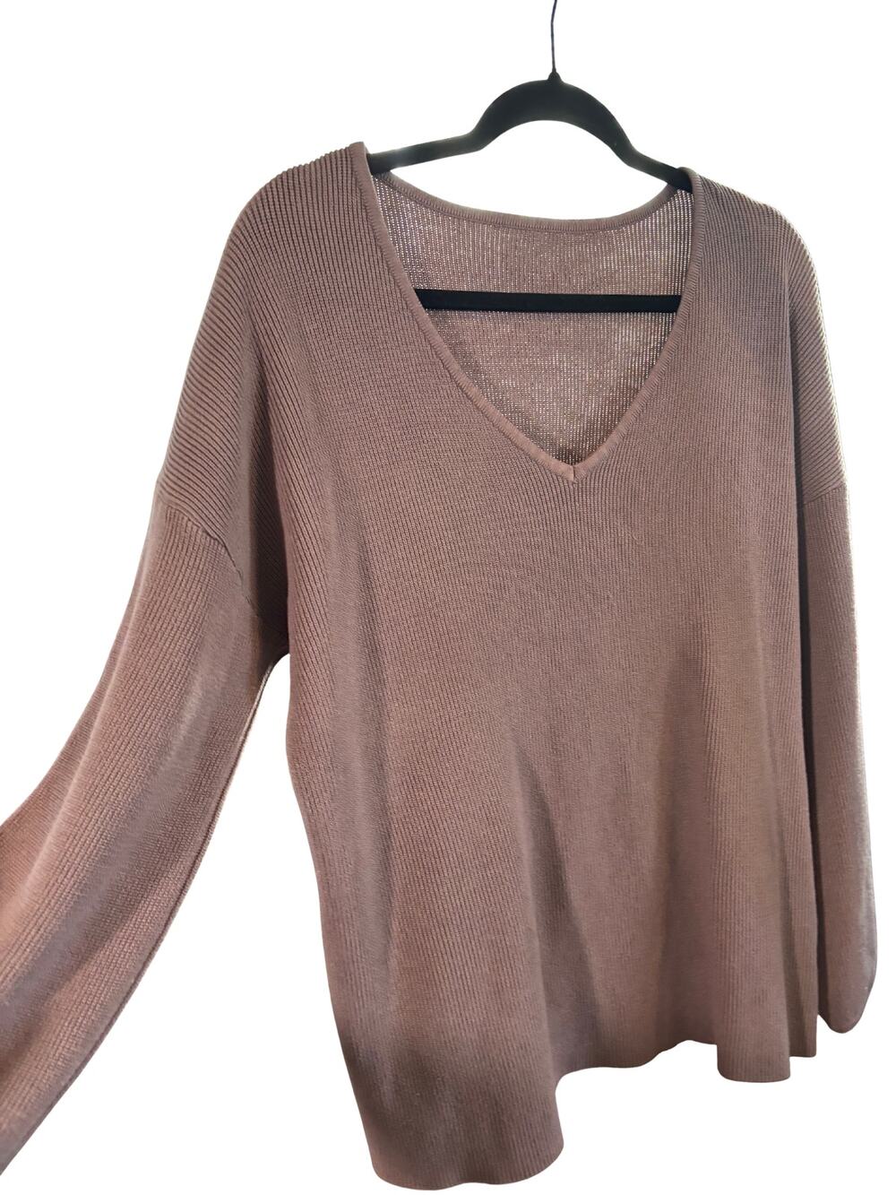 Brown Oversized Women's Sweater Size Large